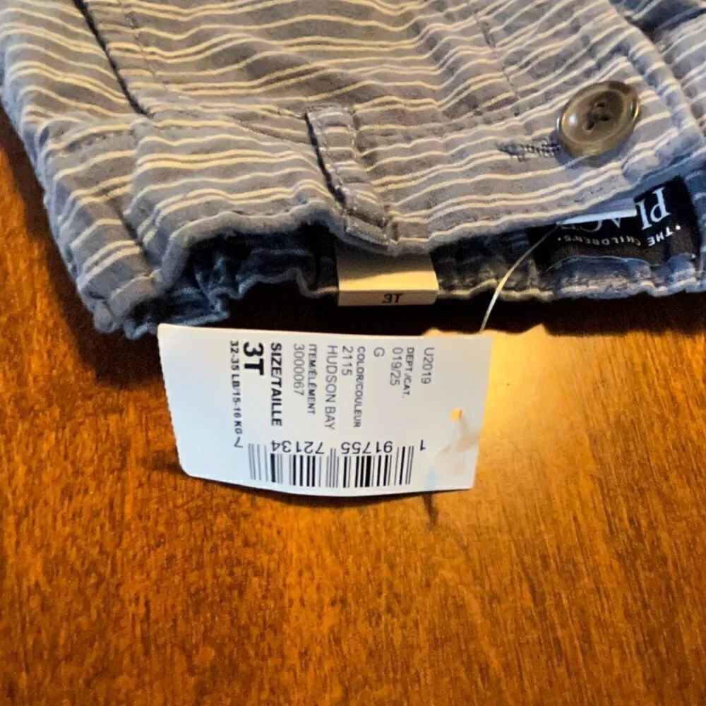 NWT The Children's Place boys shorts blue 3T
